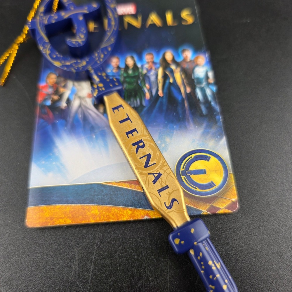 Disney Marvel Eternals Collectible‎ Key Blue Gold Splatter OS Blue NEW Limited - Picture 2 of 7